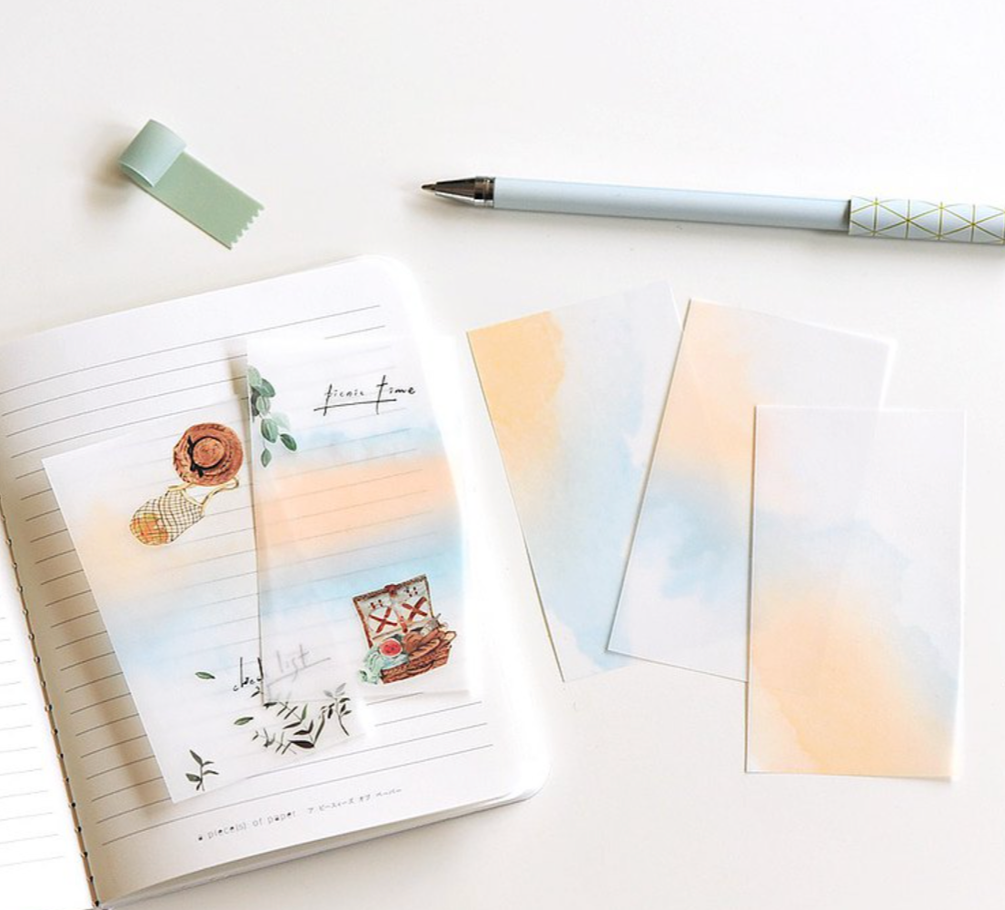 MU Craft Dyeing Tracing Paper 25 sheets/pack (6 NEW colours) - Smidapaper Ikigai Shop
