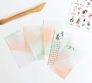 MU Craft Dyeing Tracing Paper 25 sheets/pack (6 NEW colours) - Smidapaper Ikigai Shop