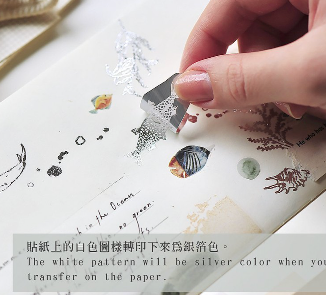 MU Silver Foil Print-On Stickers-02 - Smidapaper Ikigai Shop