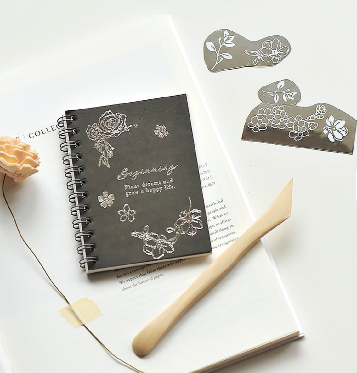 MU Silver Foil Print-On Stickers-03 - Smidapaper Ikigai Shop