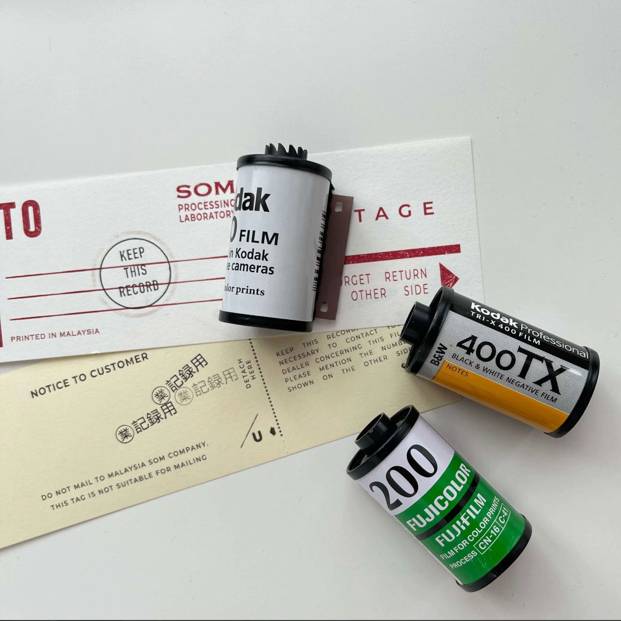 35mm Film Canister Rubber Stamp (2 designs) - Smidapaper Ikigai Shop
