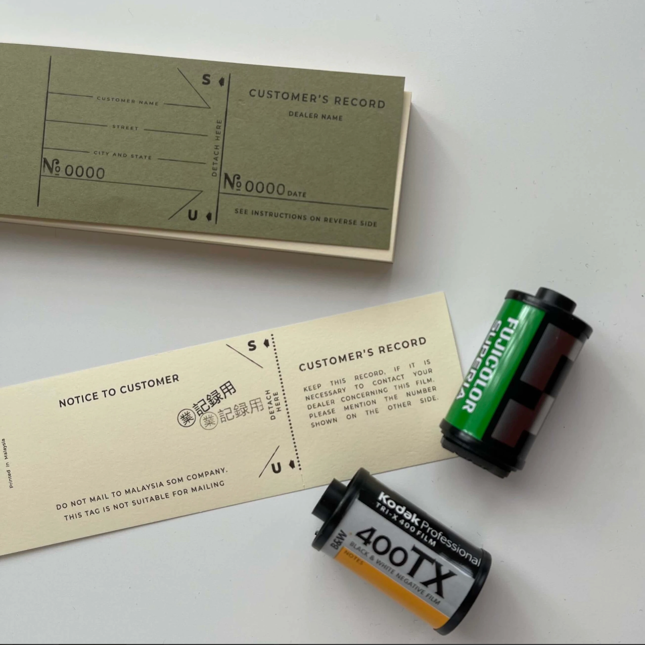 35mm Film Canister Rubber Stamp (2 designs) - Smidapaper Ikigai Shop
