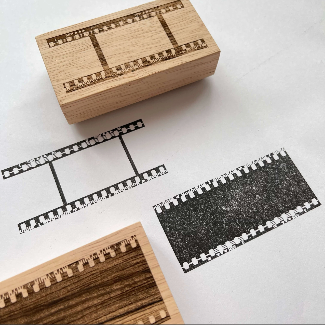 35mm Film Wooden Stamp (3 types) - Smidapaper Ikigai Shop