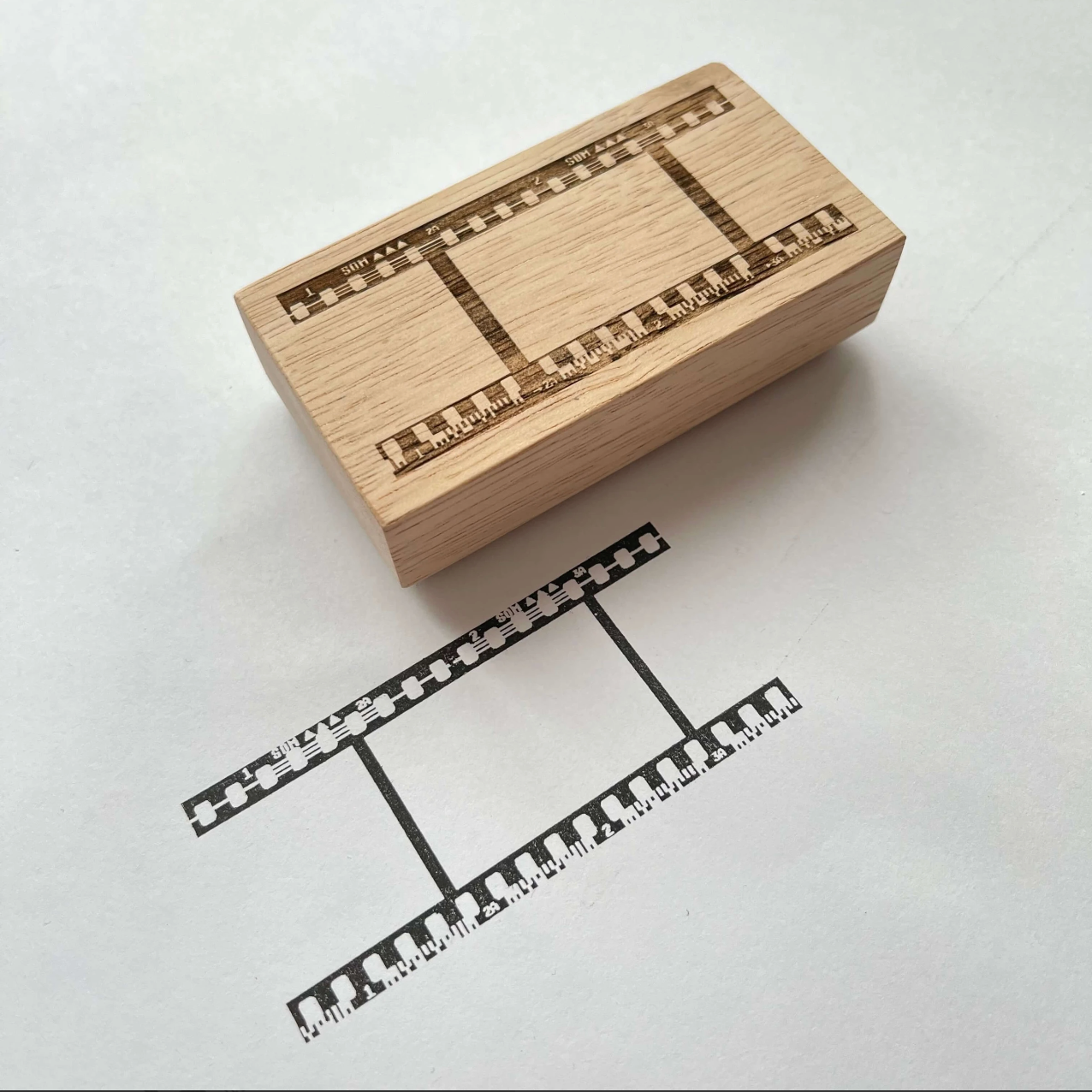35mm Film Wooden Stamp (3 types) - Smidapaper Ikigai Shop