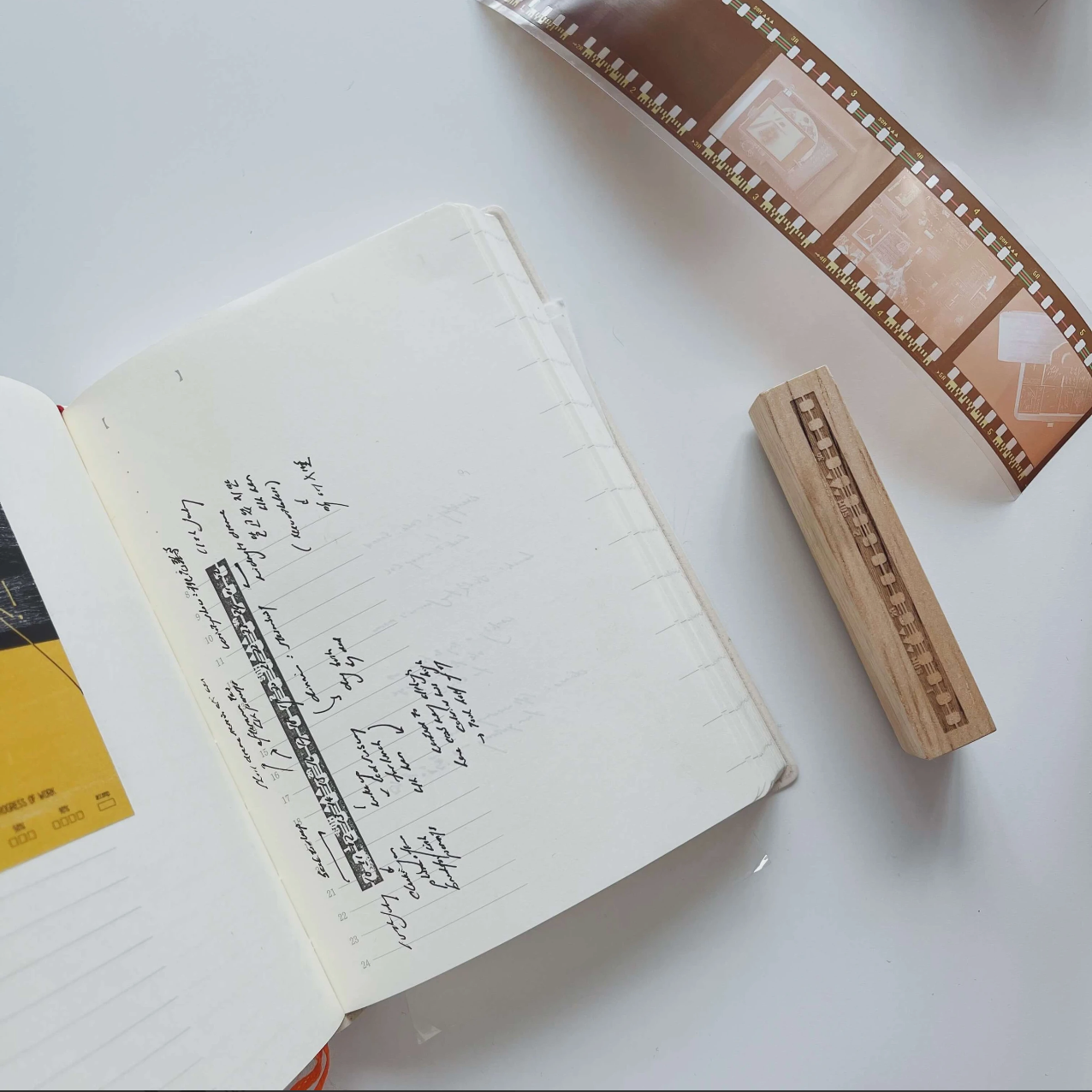 35mm Film Wooden Stamp (3 types) - Smidapaper Ikigai Shop