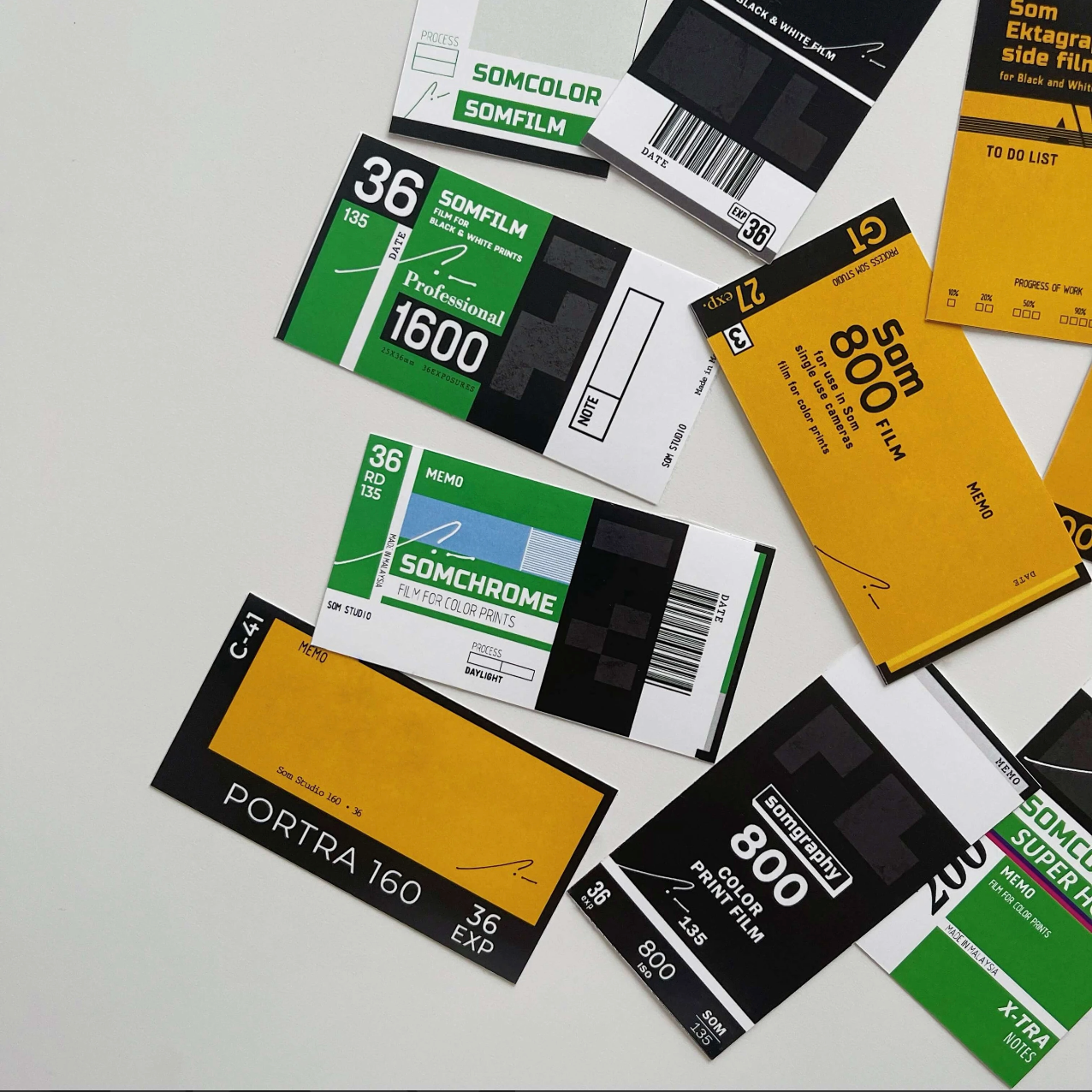 35mm Film Canister Sticker Set - Smidapaper Ikigai Shop