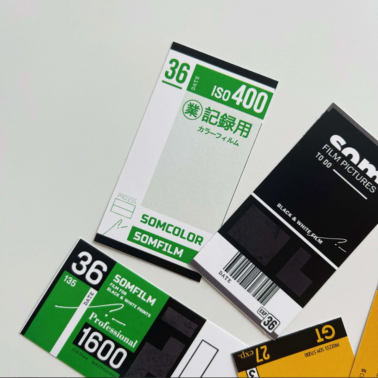 35mm Film Canister Sticker Set - Smidapaper Ikigai Shop