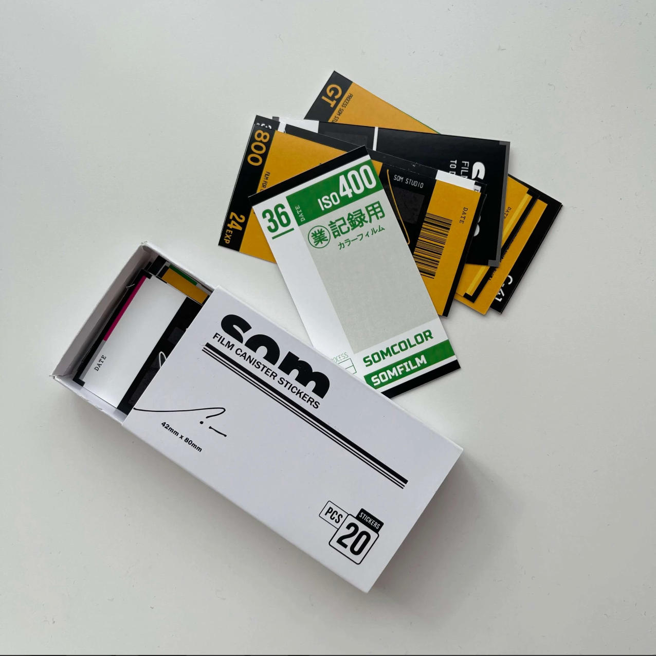 35mm Film Canister Sticker Set - Smidapaper Ikigai Shop