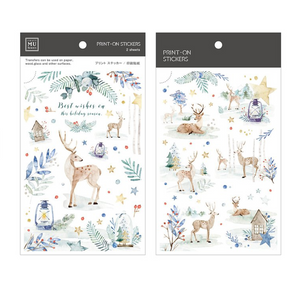 MU Print-On Stickers-Christmas 004: Holiday Season - Smidapaper Ikigai Shop