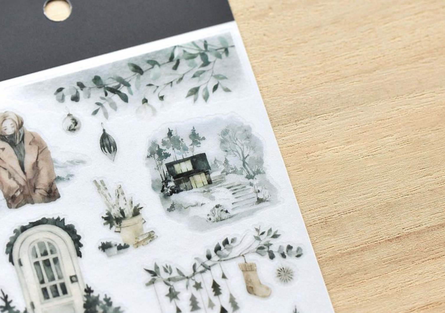 MU Print-On Stickers-Christmas 005: The Night Before Christmas - Smidapaper Ikigai Shop