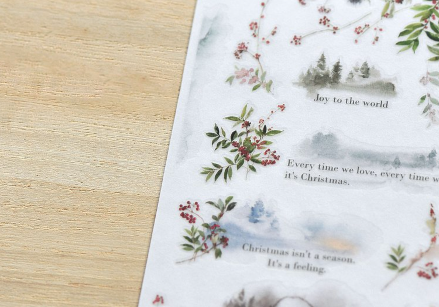 MU Print-On Stickers-Christmas 006: Spirit of Giving - Smidapaper Ikigai Shop