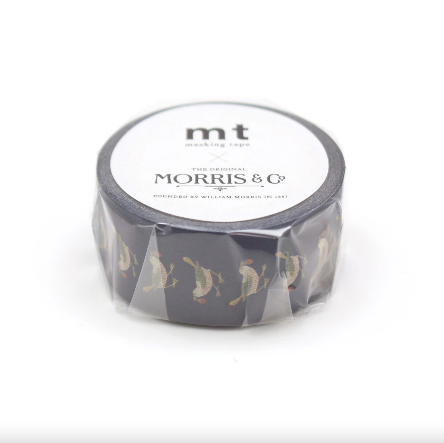 MT x William Morris Washi Tape MTWILL25: Strawberry Thief Bird - Smidapaper Ikigai Shop
