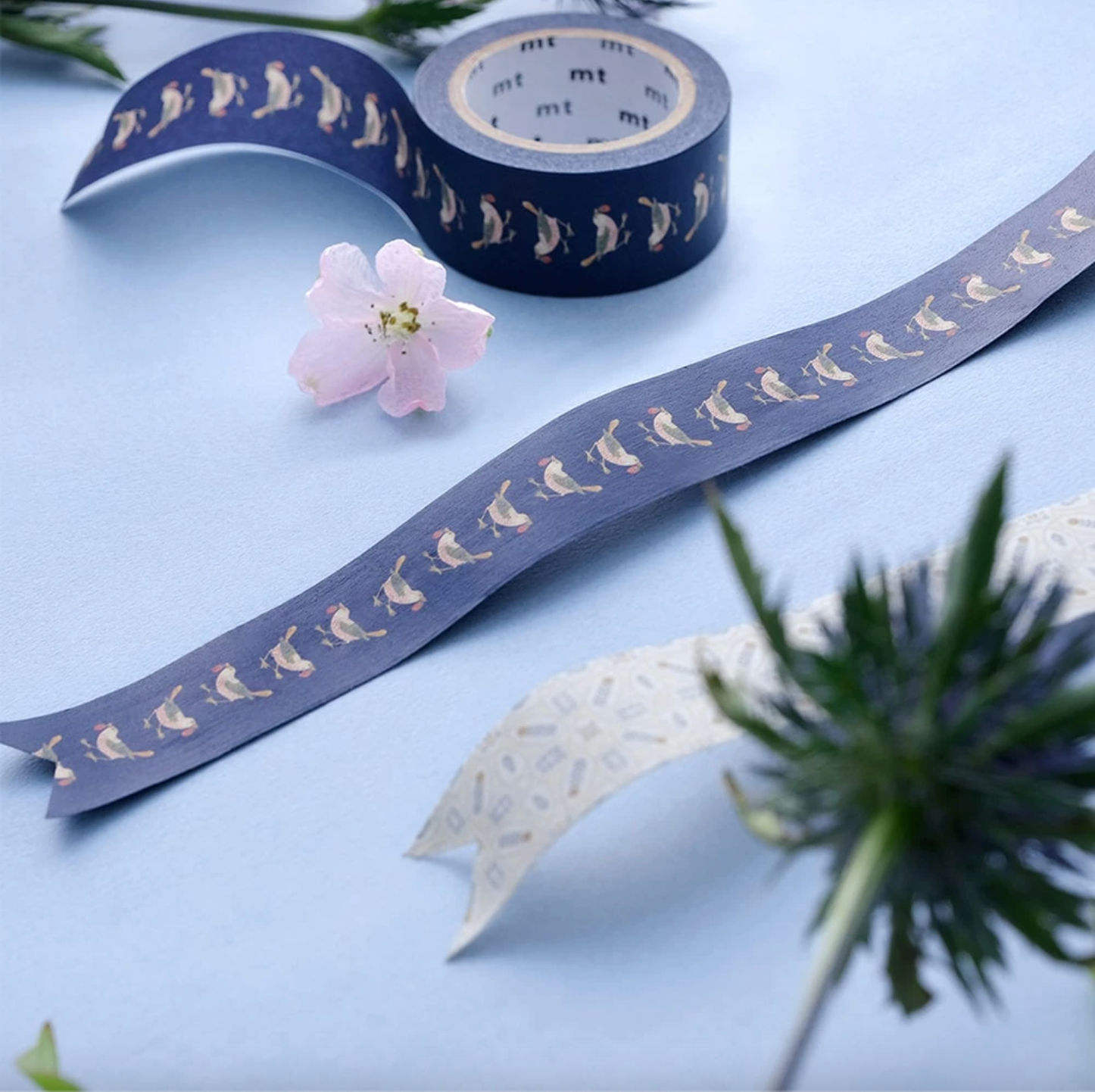 MT x William Morris Washi Tape MTWILL25: Strawberry Thief Bird - Smidapaper Ikigai Shop