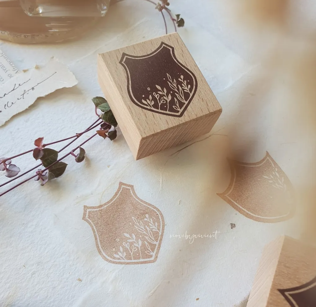 Nove Beyond Rubber Stamp: Badge .01 (set of 3) - Smidapaper Ikigai Shop