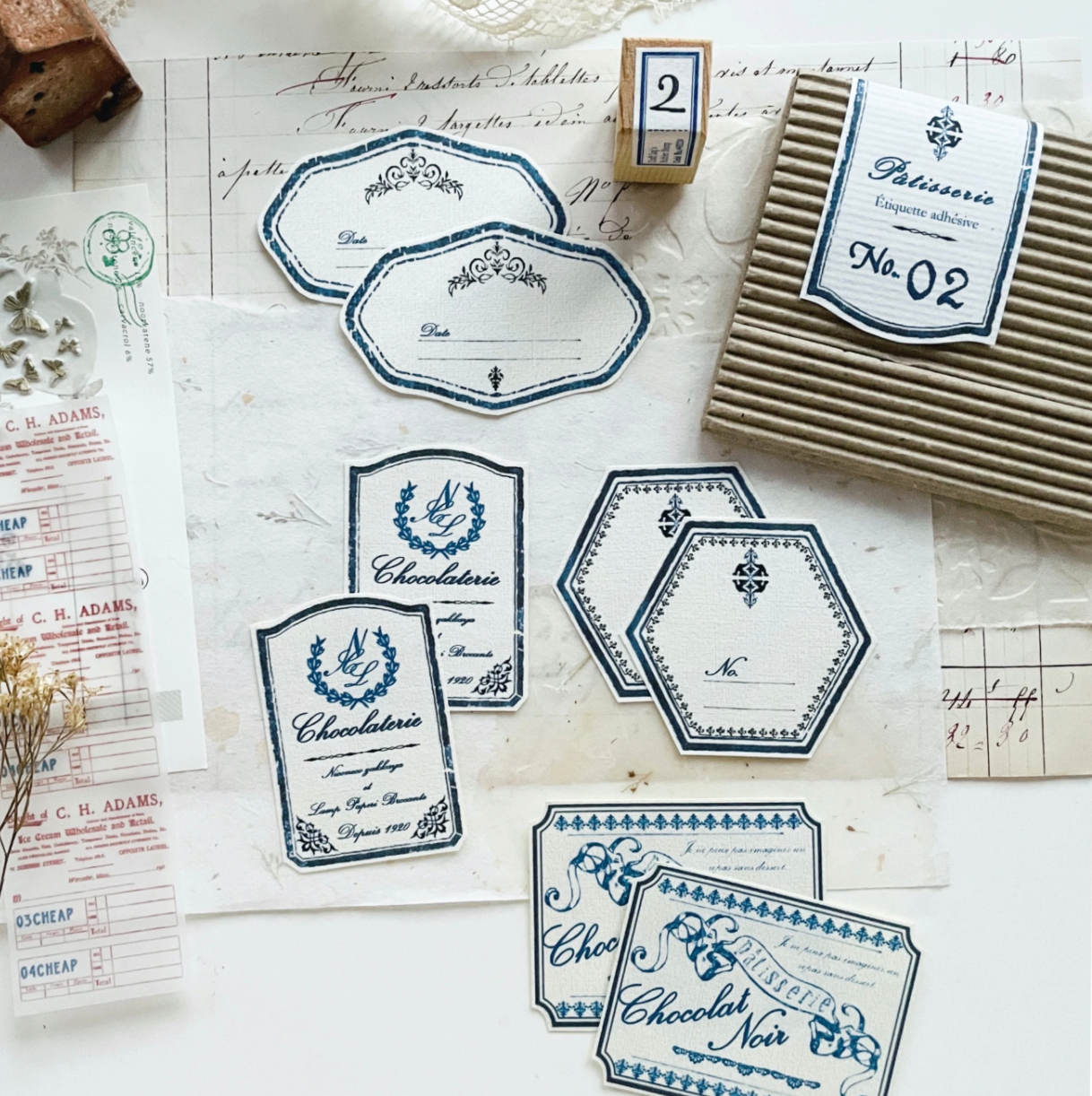 Nico Neco x Hiroko Uno Label Sticker No. 02 - Smidapaper Ikigai Shop