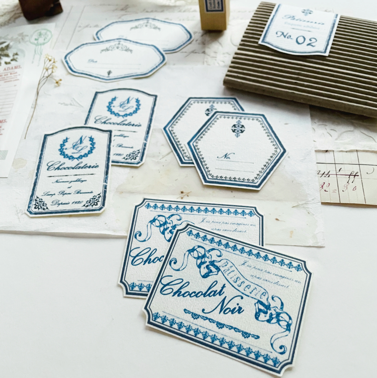 Nico Neco x Hiroko Uno Label Sticker No. 02 - Smidapaper Ikigai Shop