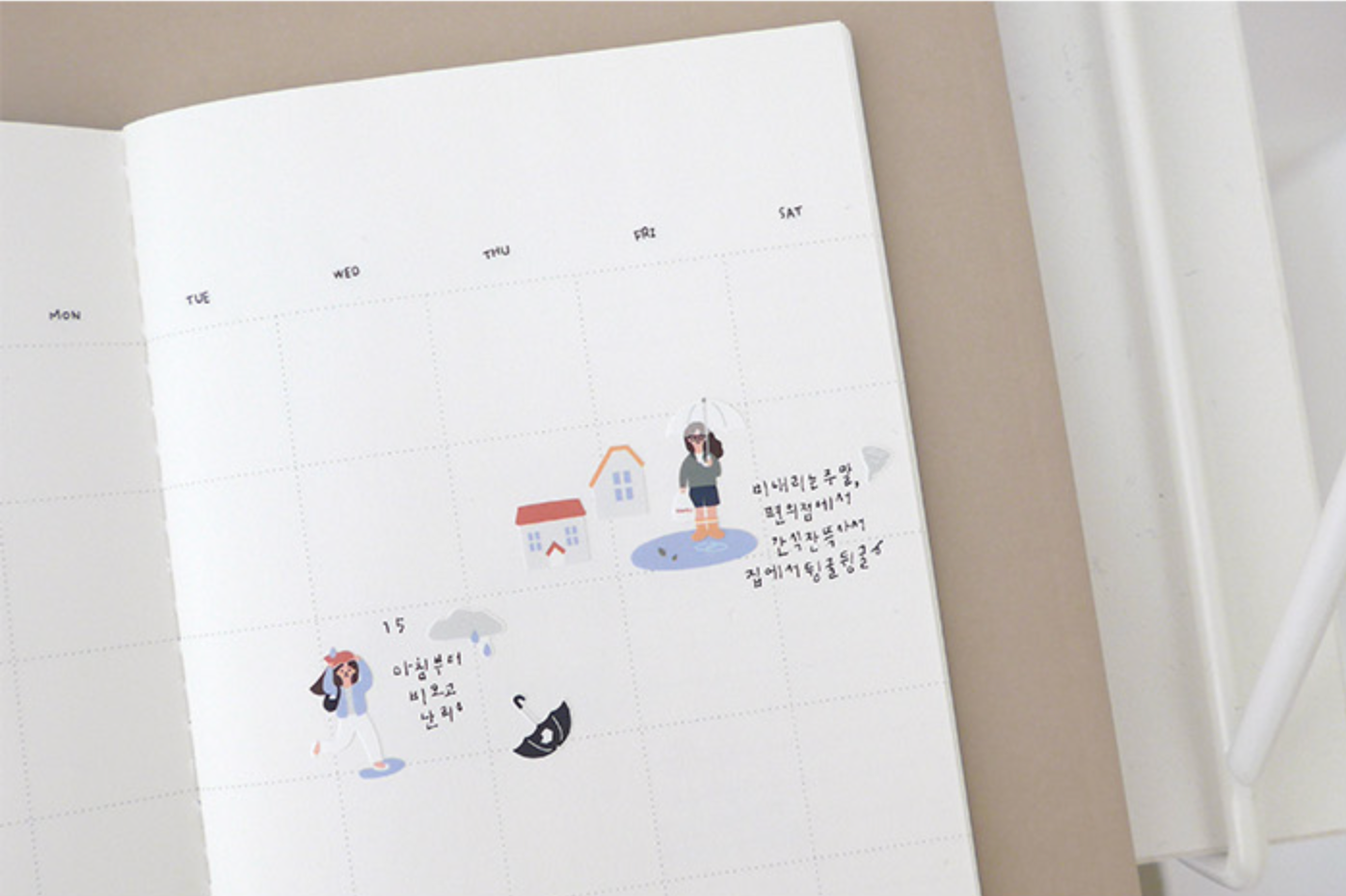 Suatelier Rainy Day Stickers - Smidapaper Ikigai Shop