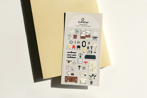 Suatelier Mid-Century Modern Stickers - Smidapaper Ikigai Shop