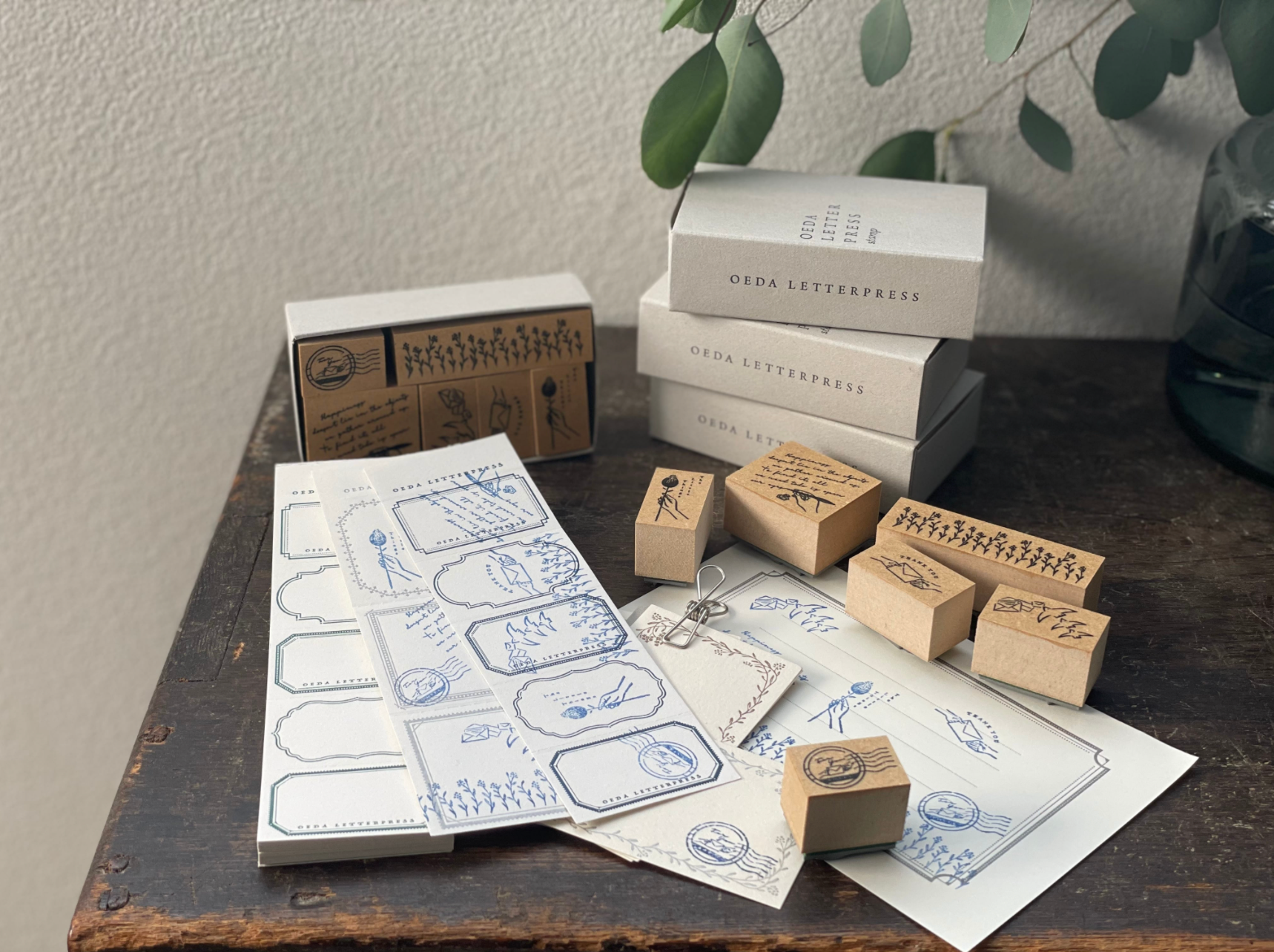 Oeda Letterpress Rubber Stamp Box - Smidapaper Ikigai Shop