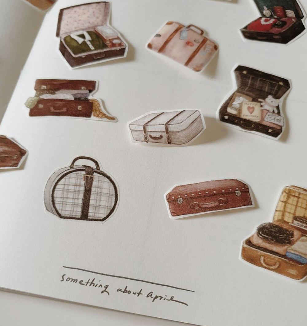 Yeoncharm Leather Suitcase Washi Tape