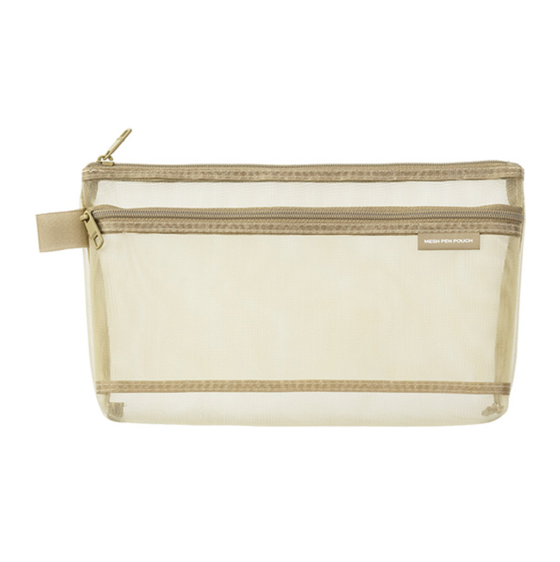 Midori Mesh Pen Pouch- Pale Beige (Limited)
