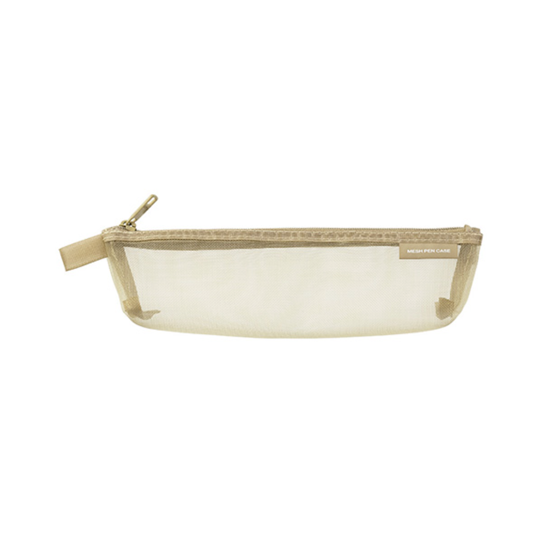 Midori Mini Mesh Pen Case- Pale Beige (Limited)