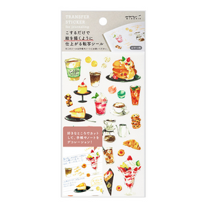Midori Transfer Stickers: Snacks