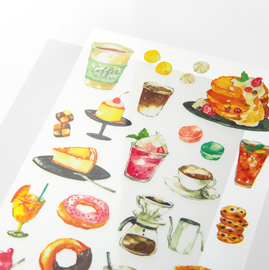 Midori Transfer Stickers: Snacks
