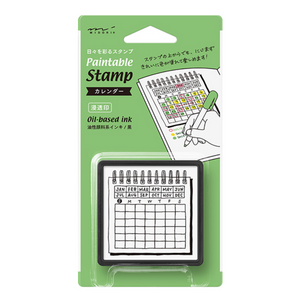 Midori Paintable Stamp: Calendar