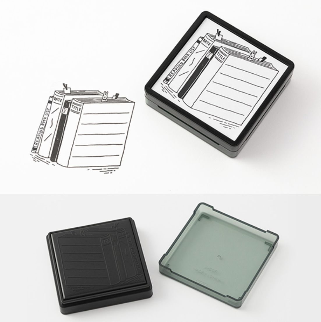 Midori Paintable Stamp: Book