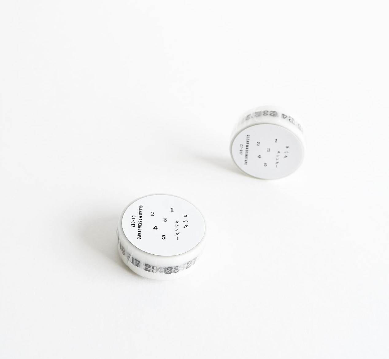 Yohaku Original Clear Masking Tape- (CT-017) Calendar