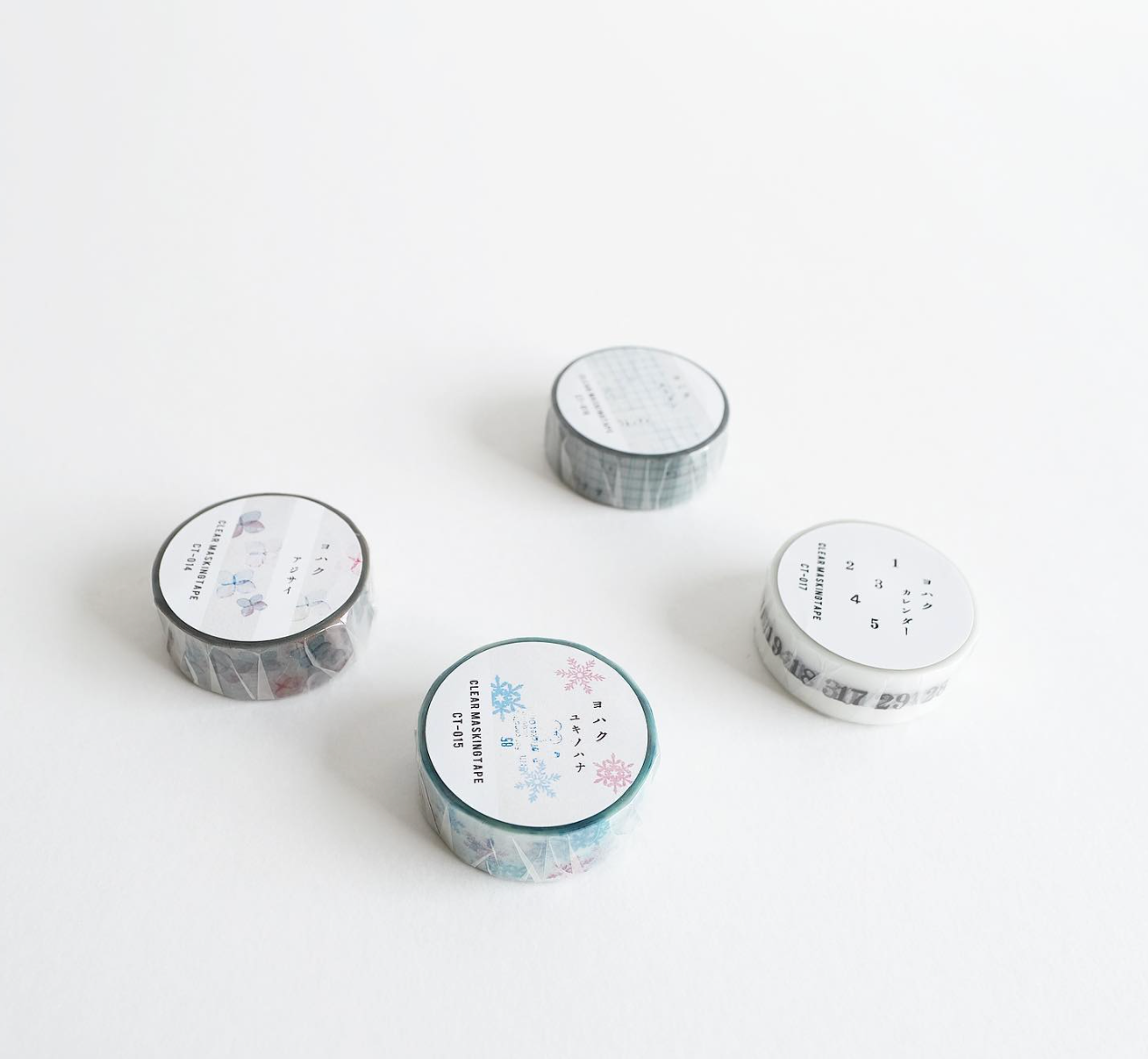 Yohaku Original Clear Masking Tape- (CT-017) Calendar