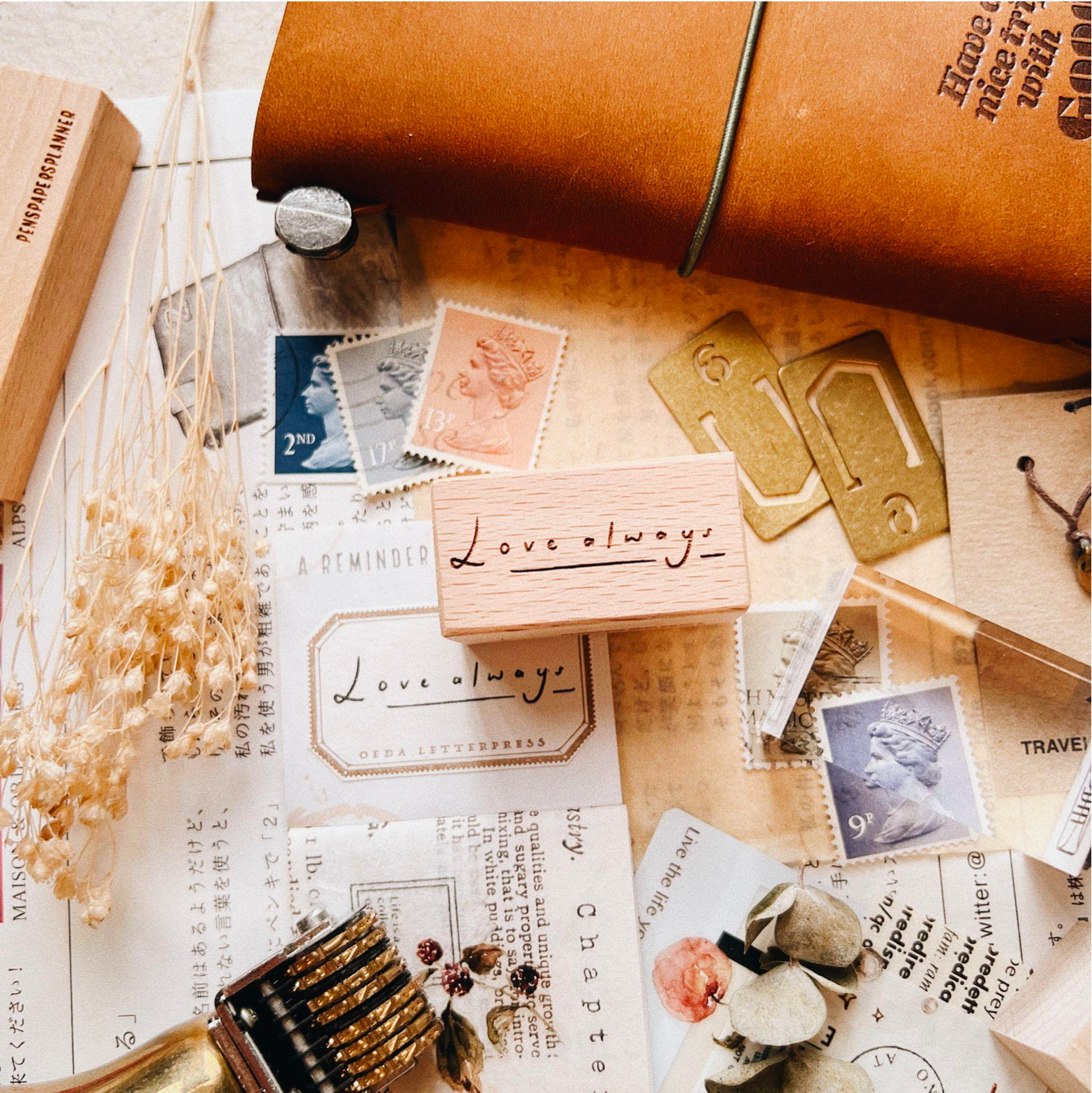 Love always Rubber Stamp by Penspapersplanner