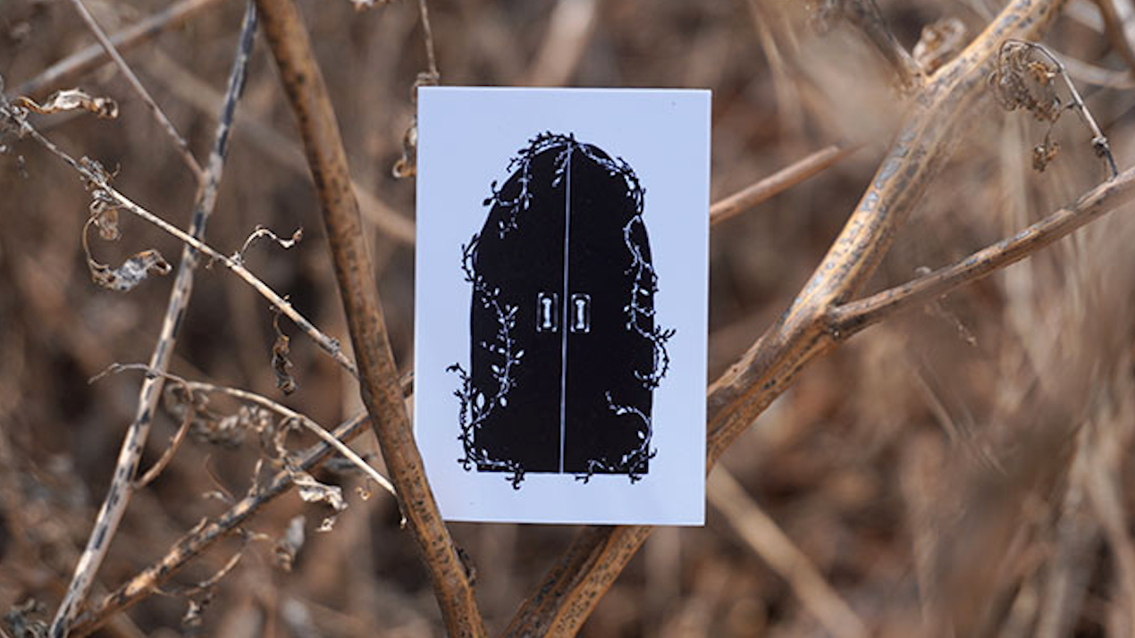 The Cabinets: Abandoned Door Rubber Stamp