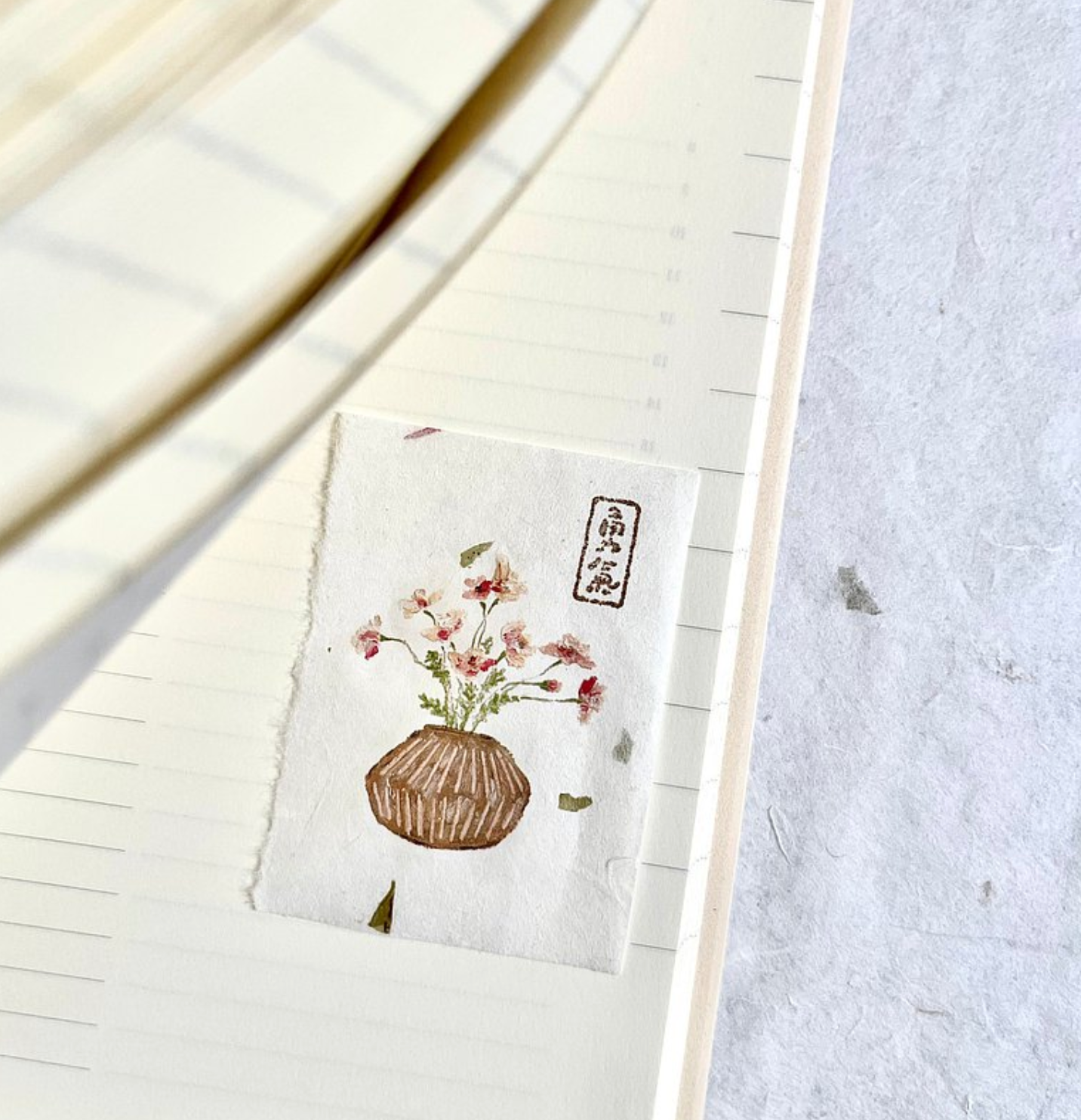 Pion Flowers of Spring Transfer Sticker (Pack of 2)