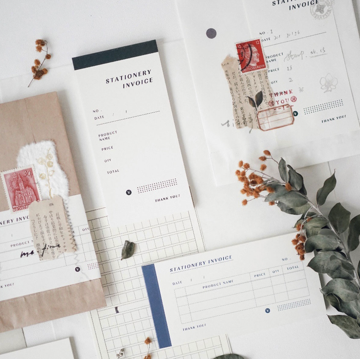 Heeymiao Stationery Invoice (Horizontal)