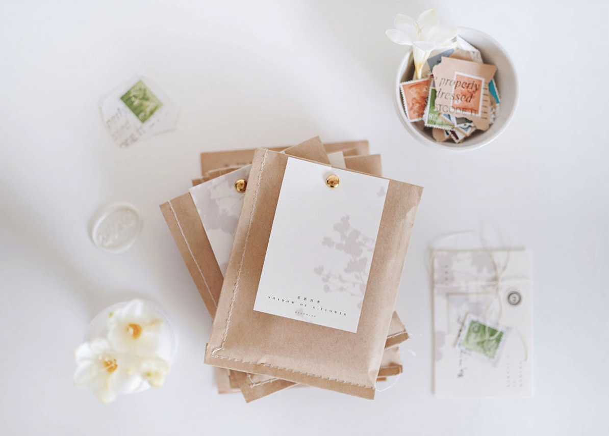 Heeymiao Shadow of a Flower Notepaper (4 designs)