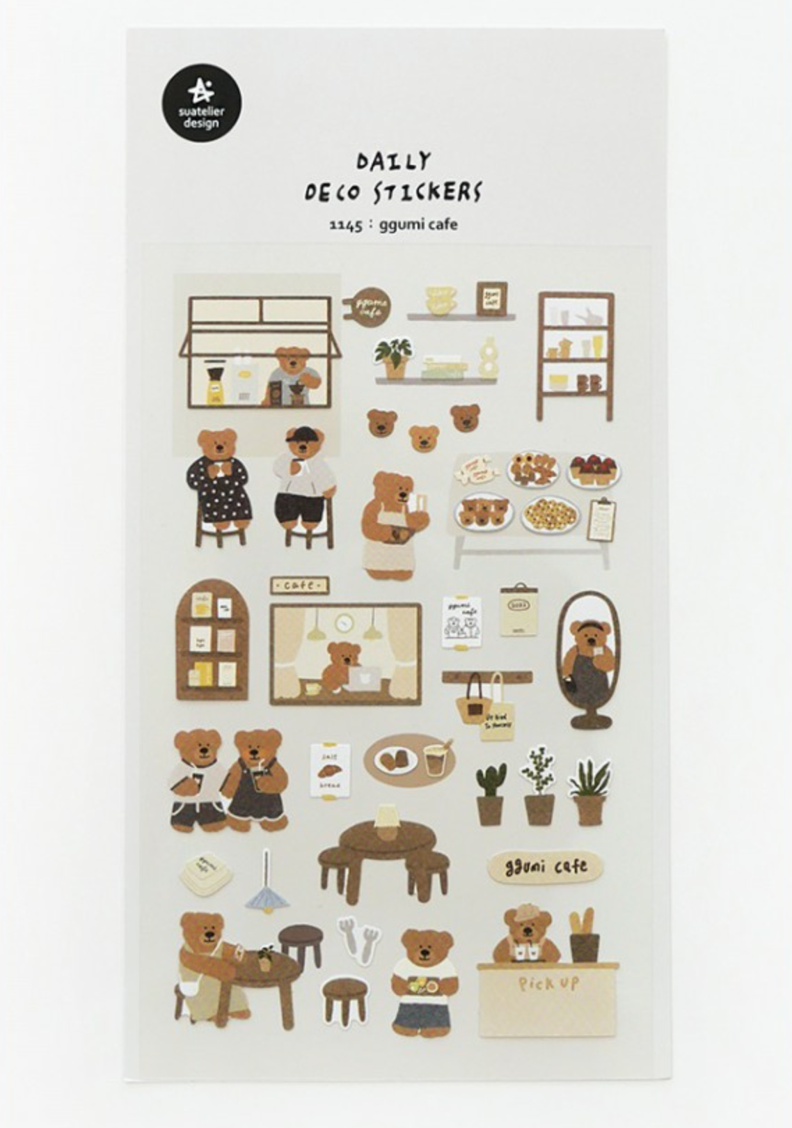 Suatelier Ggumi Cafe Stickers