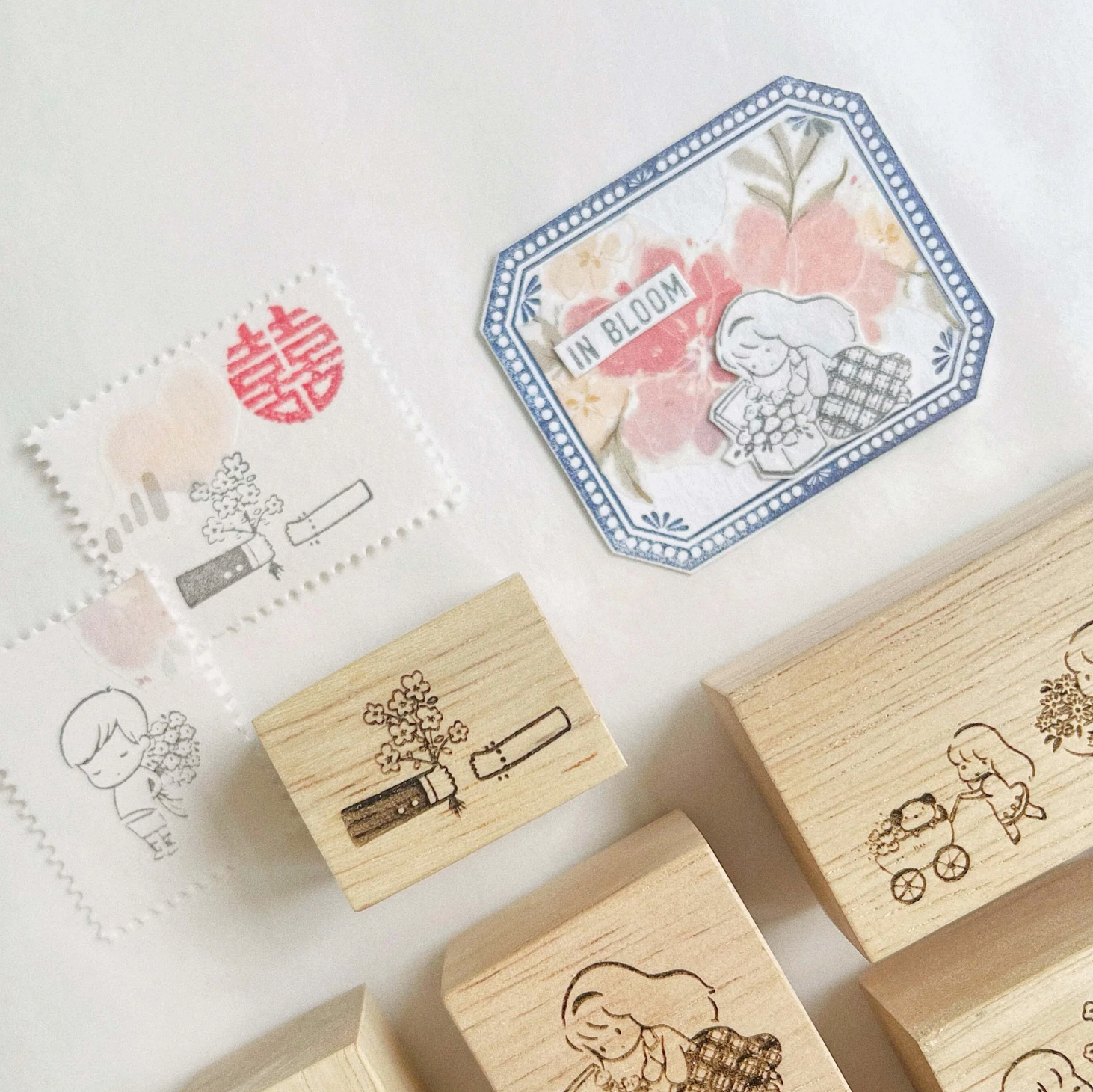 A Summer Blossoms between You and Me Rubber Stamps (9 designs)