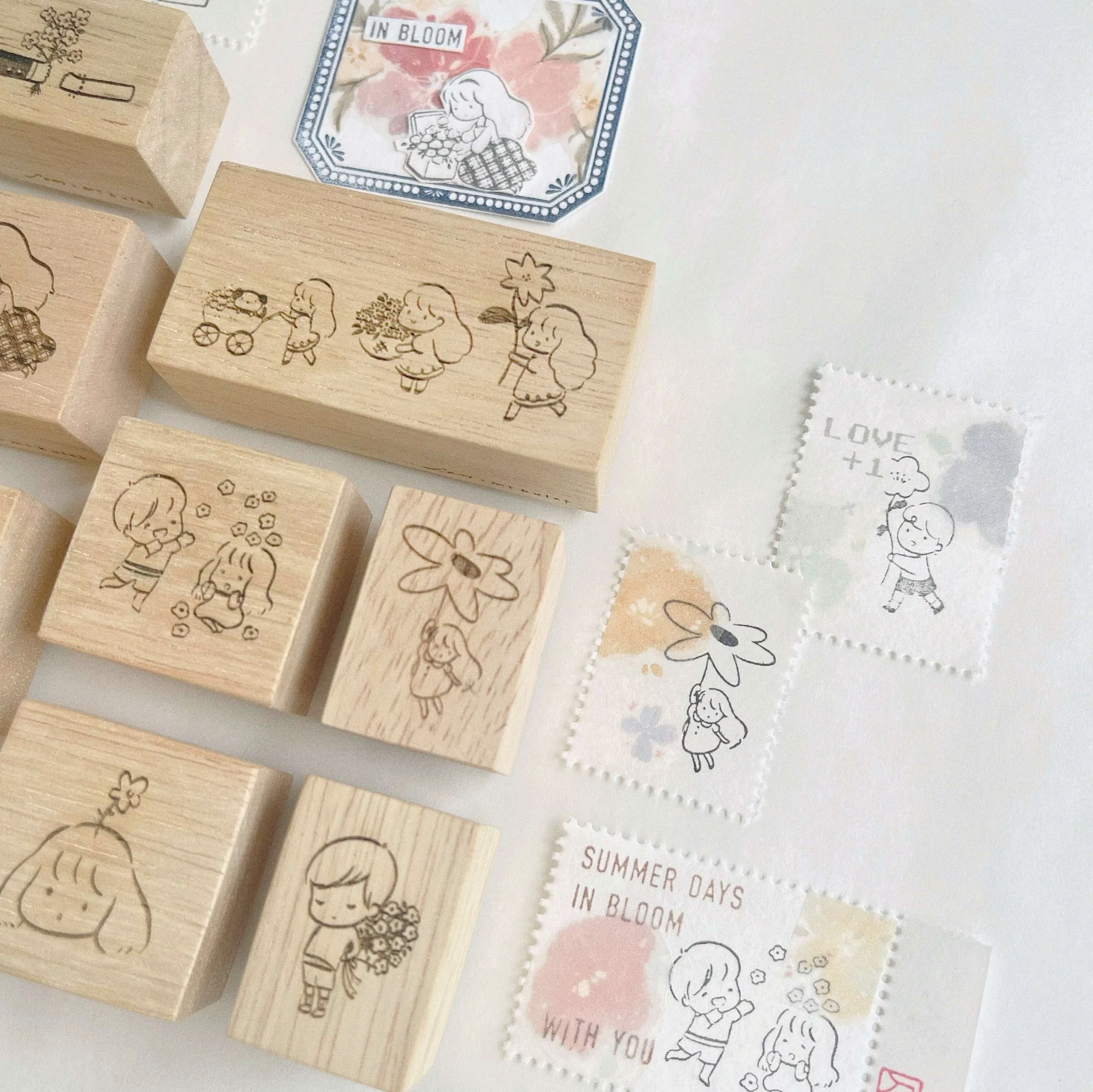A Summer Blossoms between You and Me Rubber Stamps (9 designs)