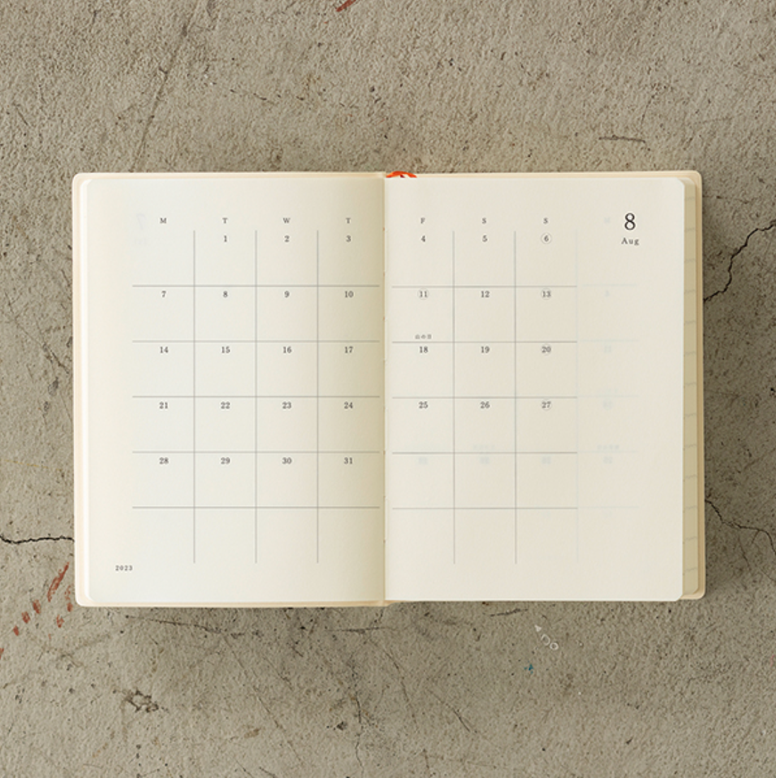 Midori 2023 MD 1 Day 1 Page Diary-A6