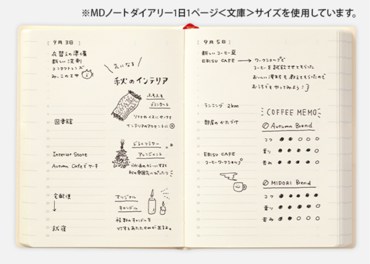 Midori 2023 MD 1 Day 1 Page Diary-A5