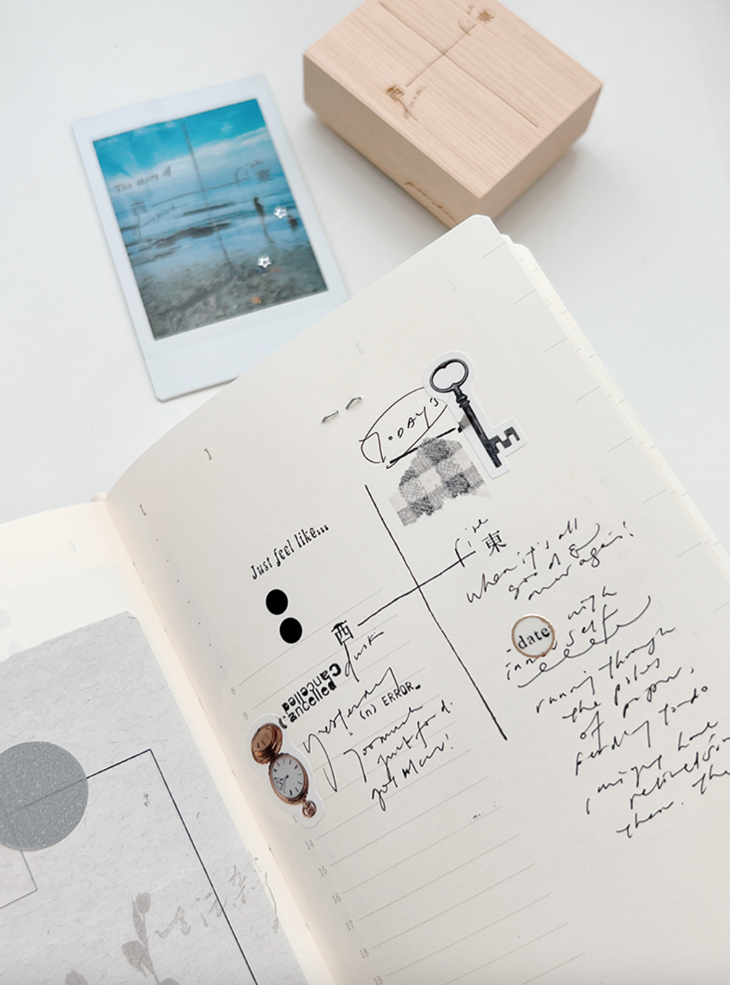 PC Find Your Compass Rubber Stamp