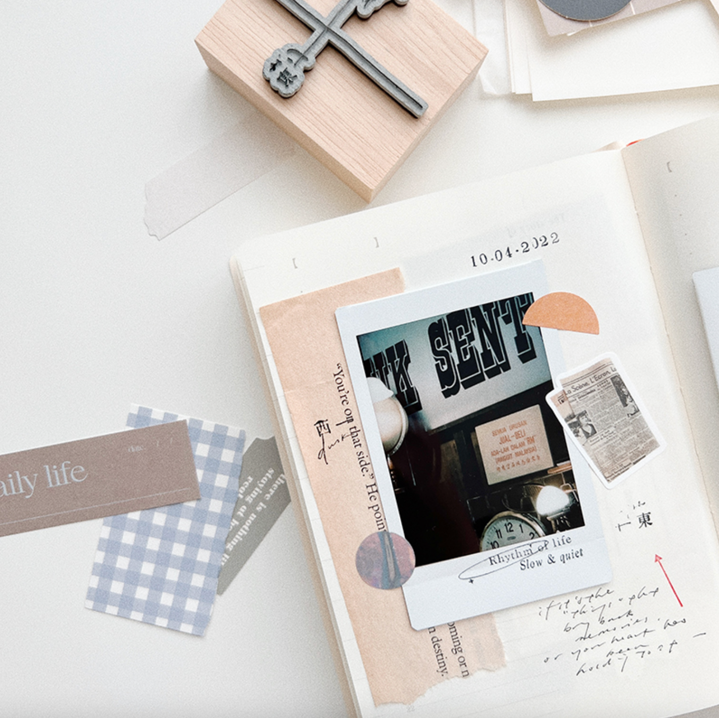 PC Find Your Compass Rubber Stamp