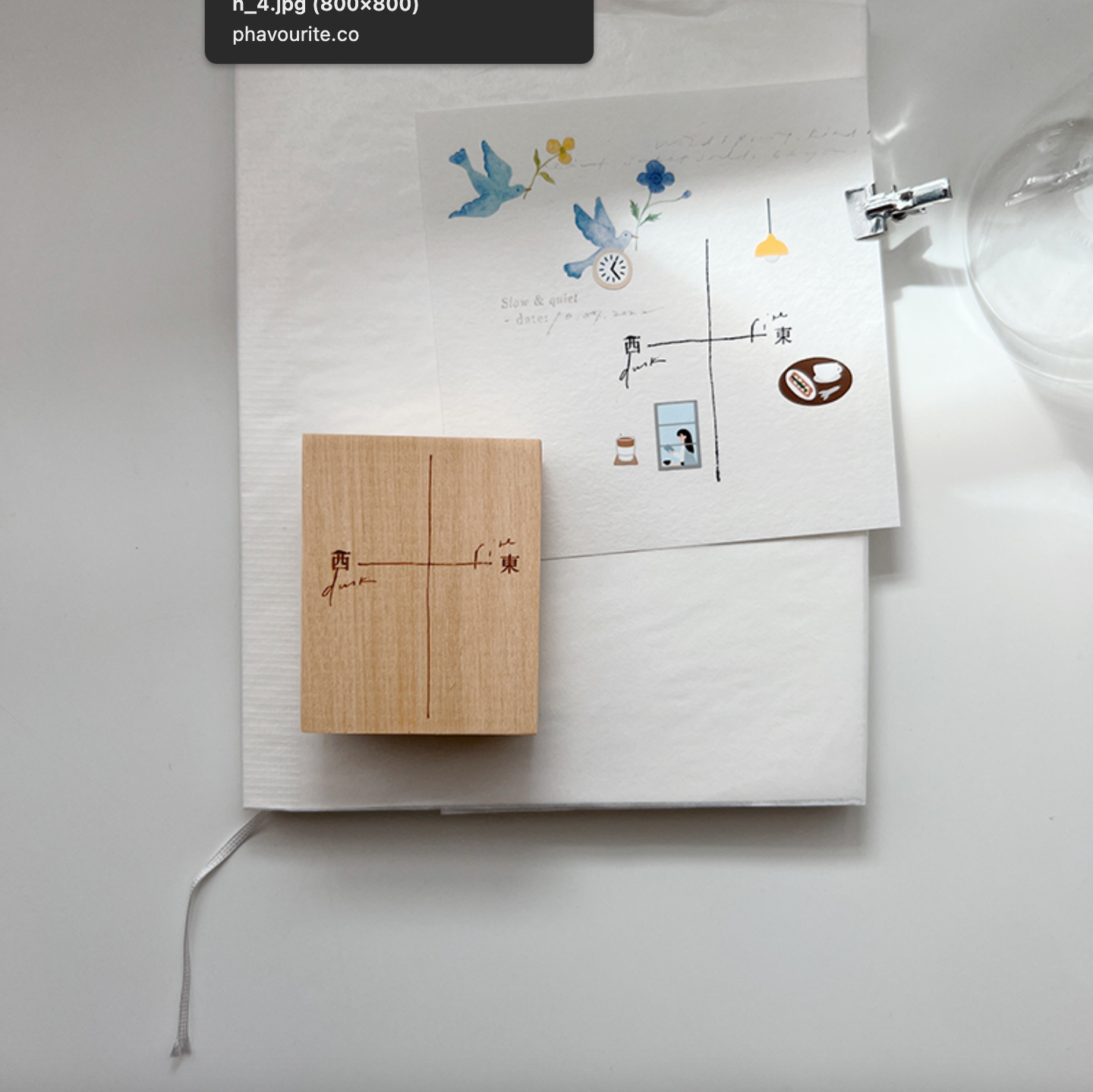 PC Find Your Compass Rubber Stamp