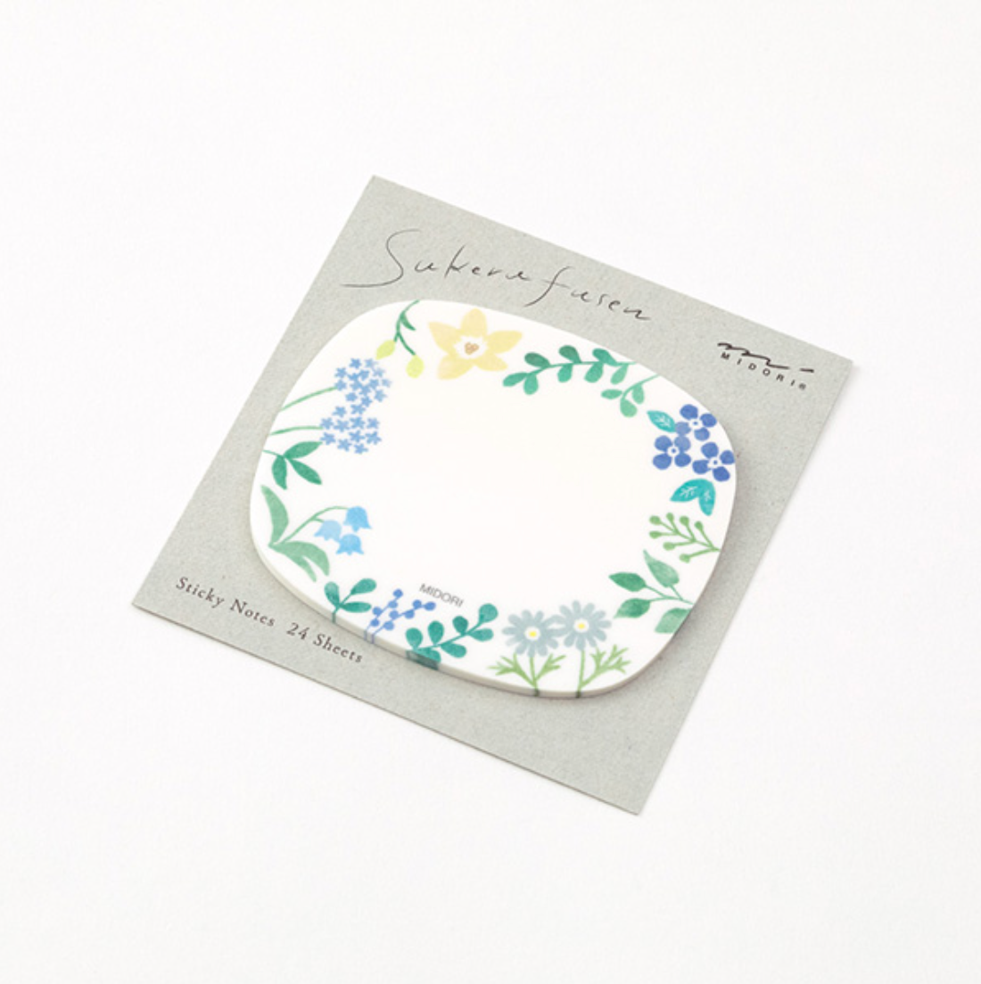 Midori Sukeru Fusen Sticky Notes-Wildflowers
