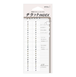 Midori Schedule Mini Tab Stickers-Gray