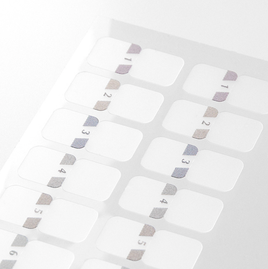 Midori Schedule Mini Tab Stickers-Gray