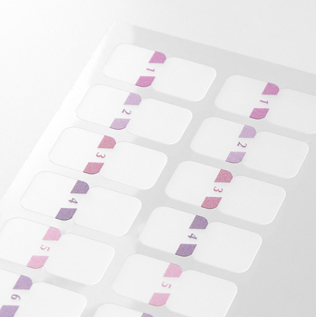 Midori Schedule Mini Tab Stickers-Pink