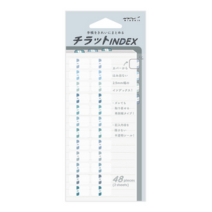 Midori Schedule Mini Tab Stickers-Blue
